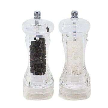 14cm Acrylic Salt & Pepper Mill Set