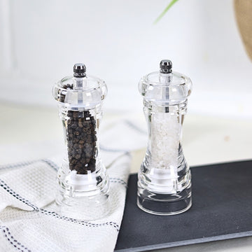 14cm Acrylic Salt & Pepper Mill Set