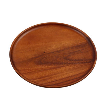 25cm Apollo Acacia Wood Round Serving Tray
