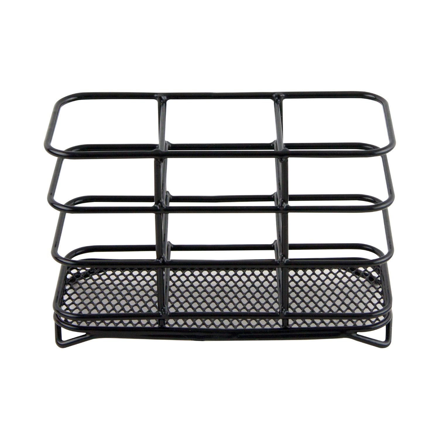 Black Coated Steel Mesh Cutlery Drainer