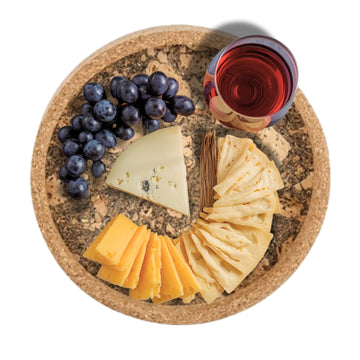 22cm Apollo Cork Round Serving Tray