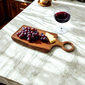 53x23cm Apollo Acacia Wood Rectangular Serving Board with Handle