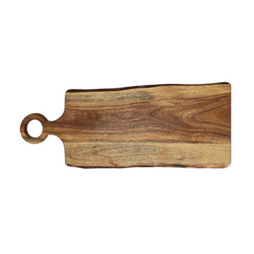 65x25cm Apollo Acacia Wood Rectangular Serving Board with Handle