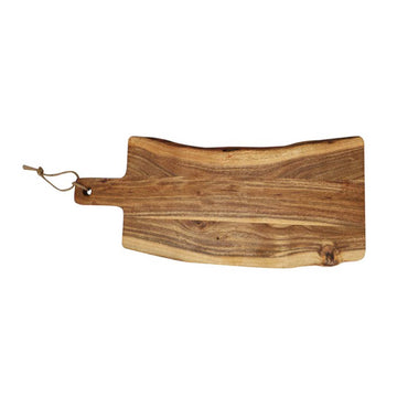 60x20cm Apollo Acacia Wood Rectangular Serving Board with Handle