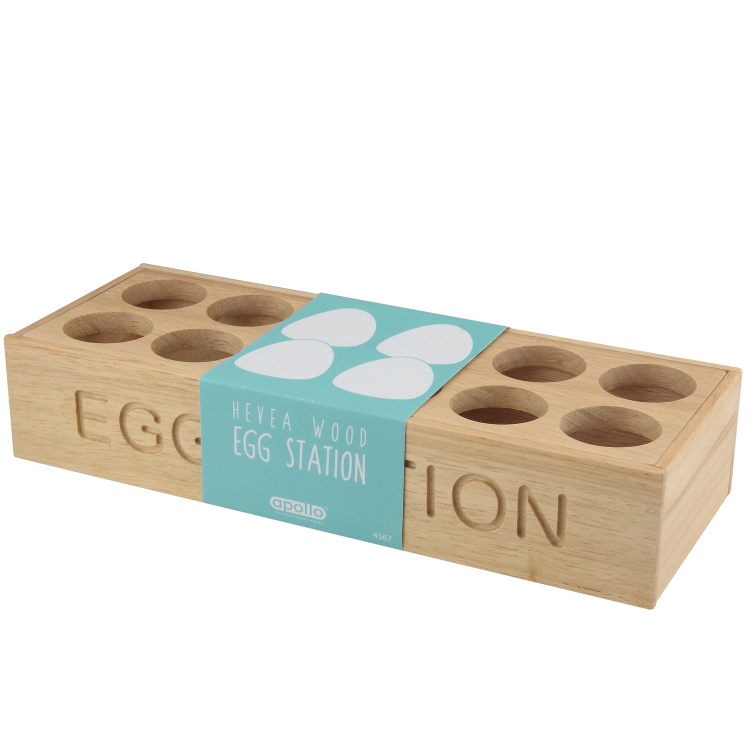 Wooden Egg Rack Holds Up to 12 Eggs