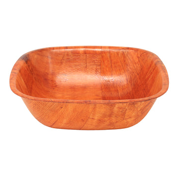 2Pcs 15cm Woven Pattern Wood Bowl