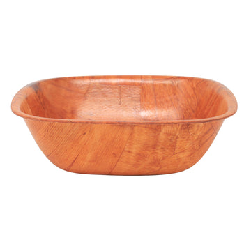 2Pcs 15cm Woven Pattern Wood Bowl