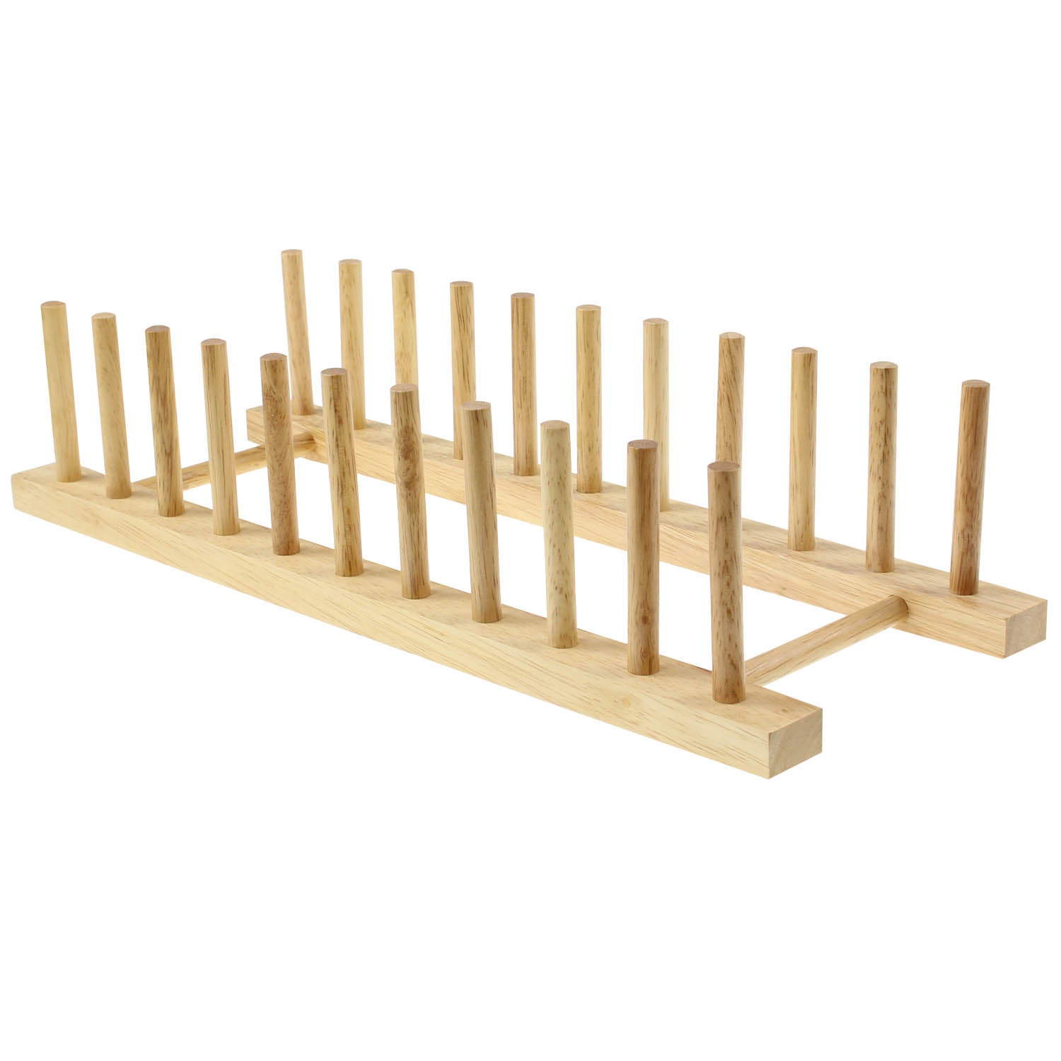 10 Plates Beech Wood Rack Drainer