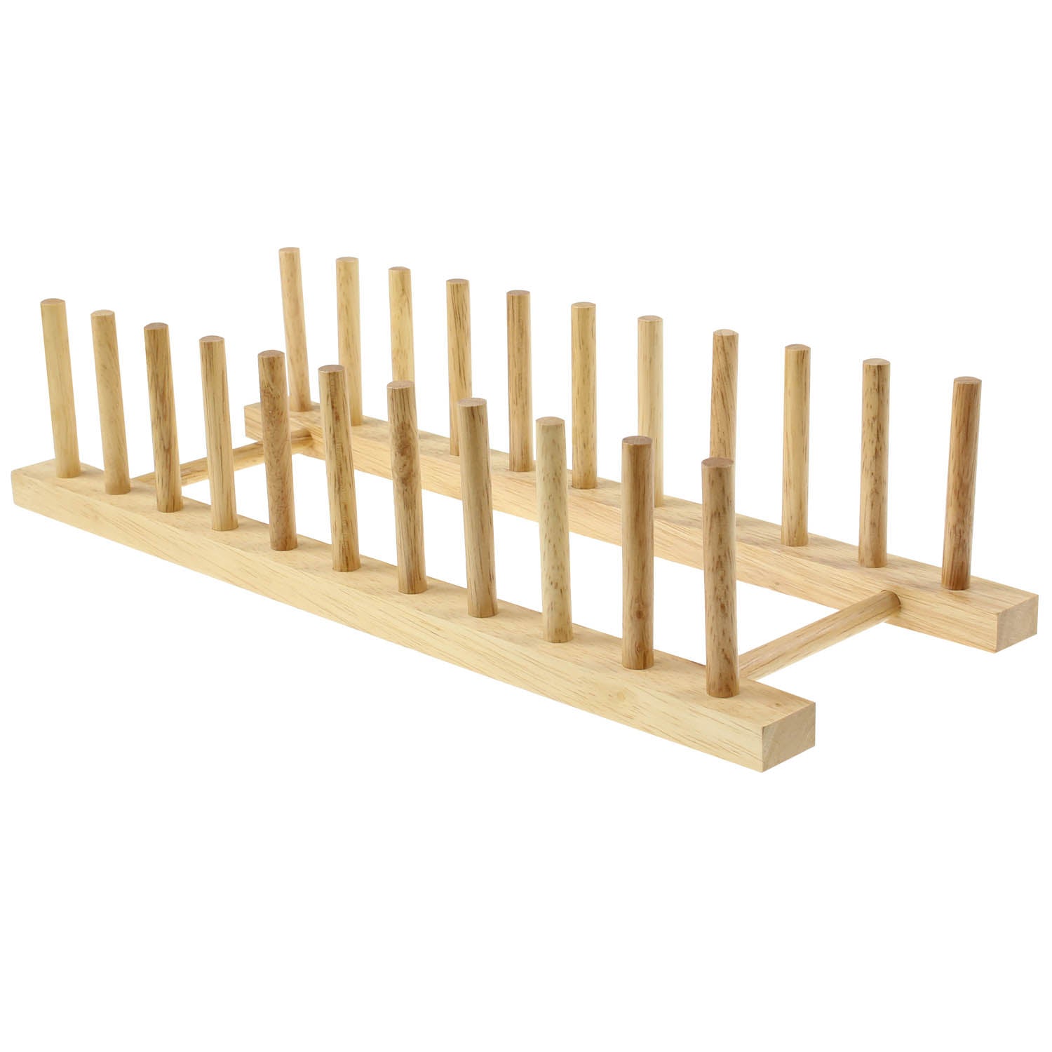 10-Plate Beech Wood Rack Drainer