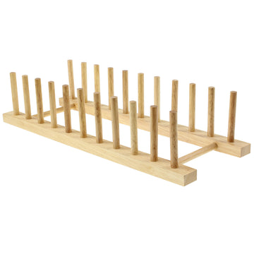10-Plate Beech Wood Rack Drainer