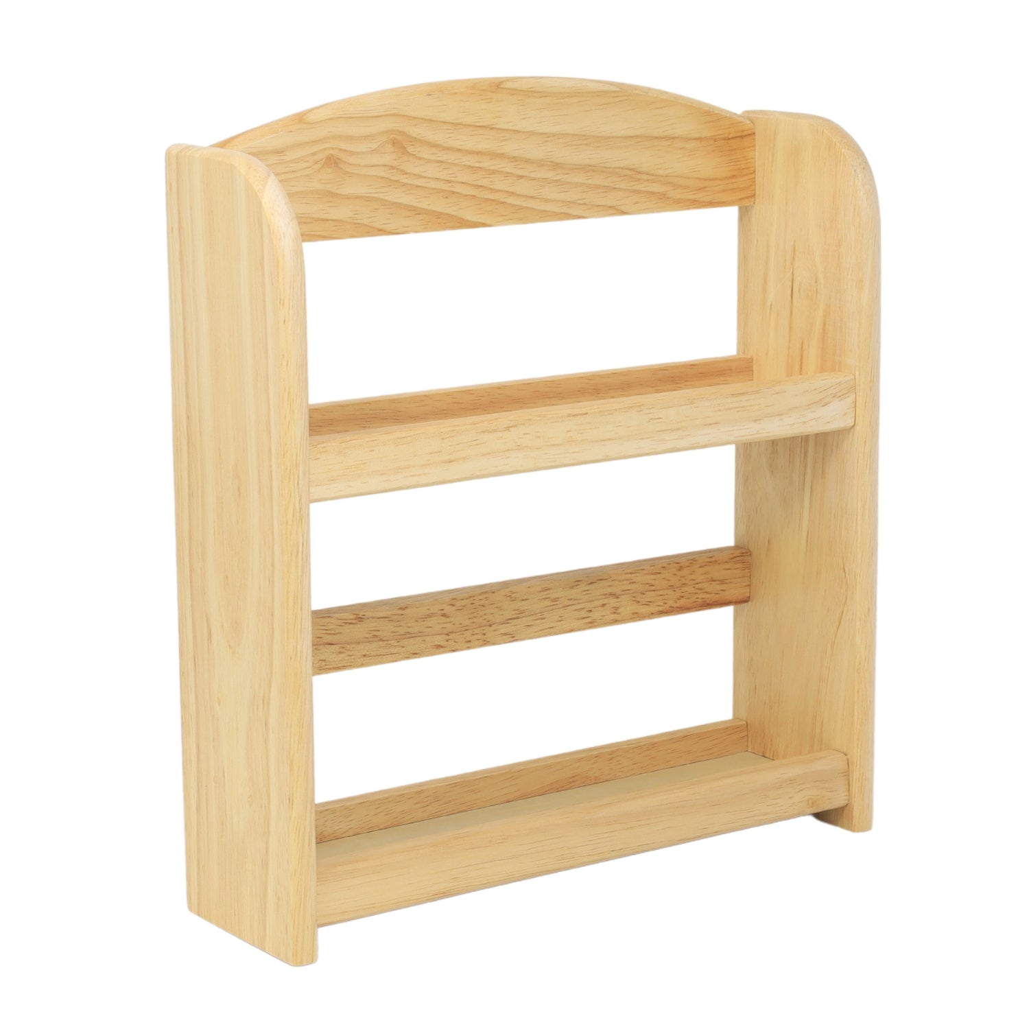 2 Tier Free Standing Wooden Kitchen Spice Rack