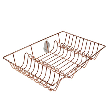 Copper Color Wire Cup Plate Dish Drainer