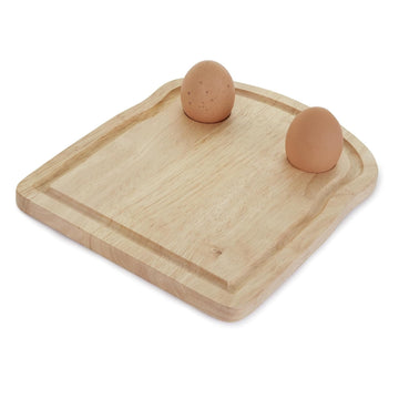 Breakfast Board Serving Lap Tray With Egg Holder
