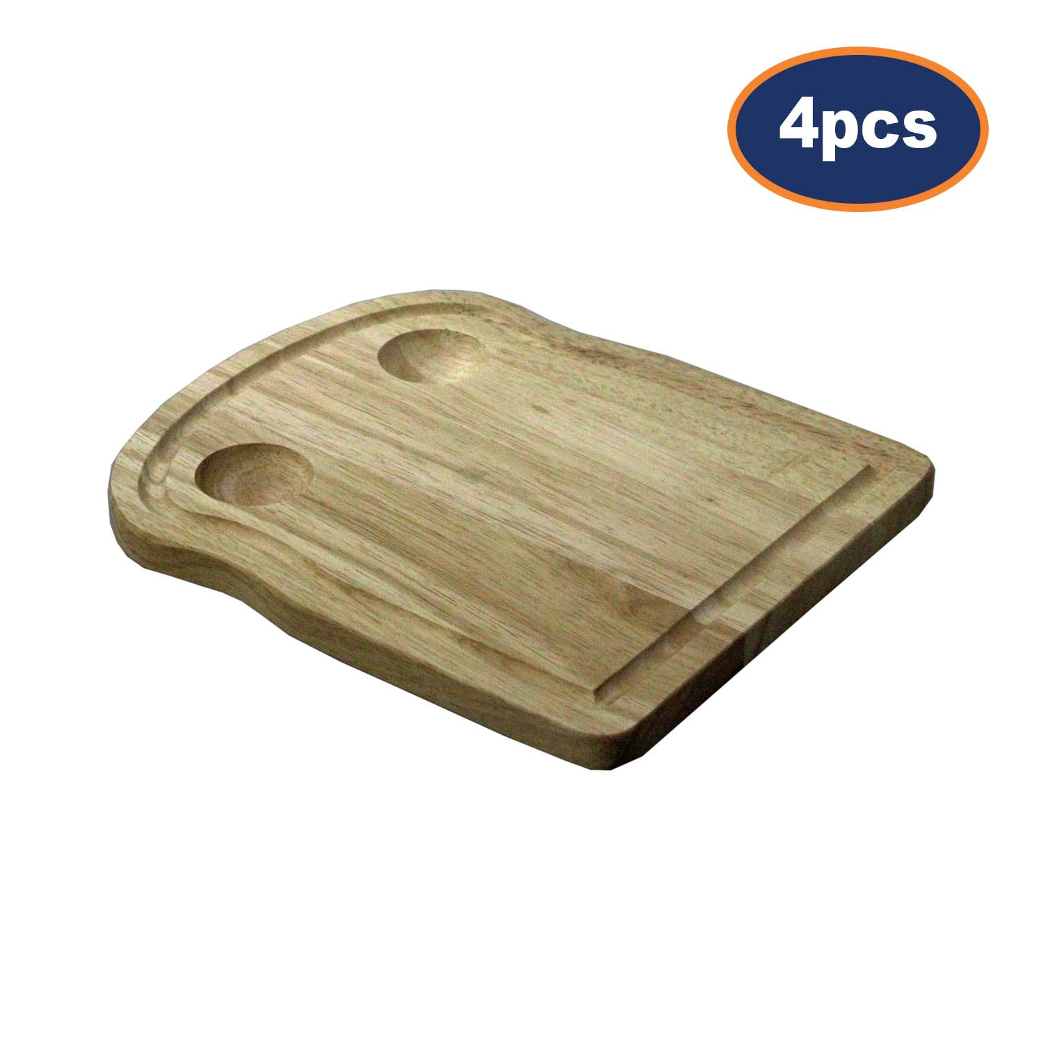 4Pcs Breakfast Board Serving Lap Tray With Egg Holder