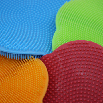 Set of 4 Silicone Dish Washing Brush Sponge