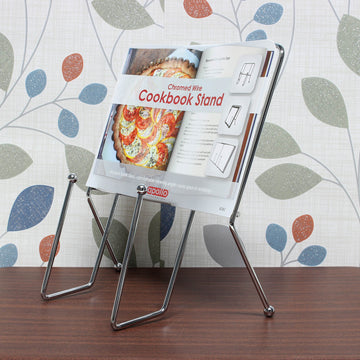 Recipe Book Cookbook Holder Rack Chrome