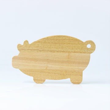 Pig Shaped Breakfast Wooden Board