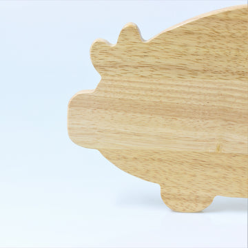 Pig Shaped Breakfast Wooden Board