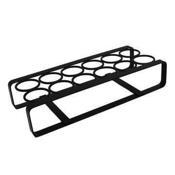 Black Flat Iron Metal Egg Rack