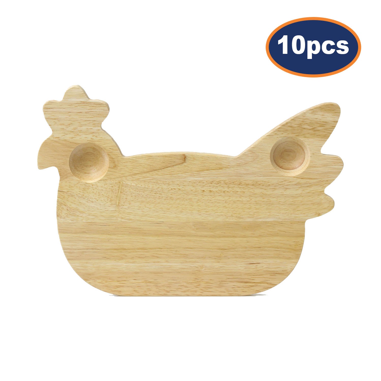 10Pcs Chicken Shaped Breakfast Board With Egg Holder