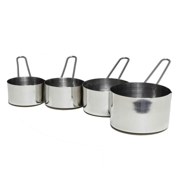 Set of 4 Stainless Steel Measuring Cups Set