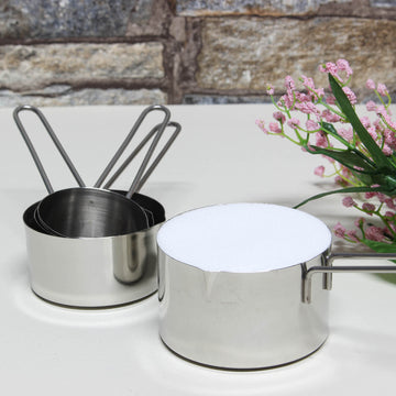 Set of 4 Stainless Steel Measuring Cups Set
