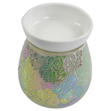 Mosaic Pearl Crackle Electric Wax Melt Burner - 14cm