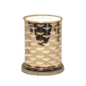 Cylinder 3D Electric Wax Melt Burner - Waves 16cm