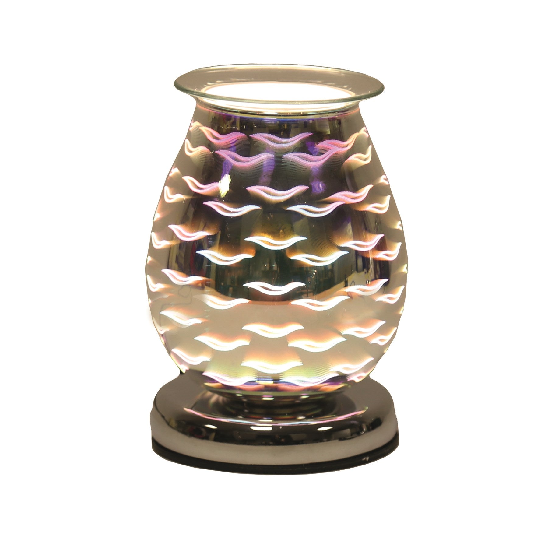 Oval 3D Scented Wax Burner Electric Touch Lamp - Waves