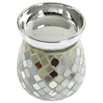 Pearl & Silver Electric Wax Melt Burner 17cm