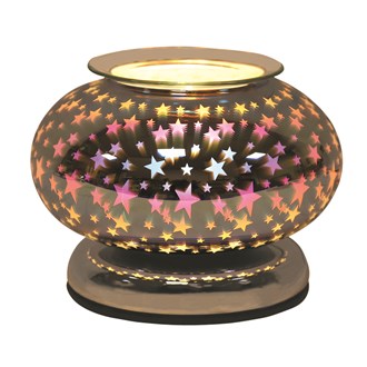 Stars Burst Electric Wax Melt Oval Burner Warmer 3D Lamp