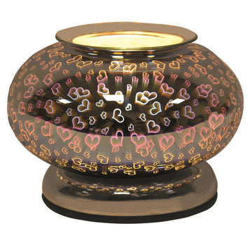 Aroma Hearts Ellipse Electric Wax Melt Burner Warmer Touch