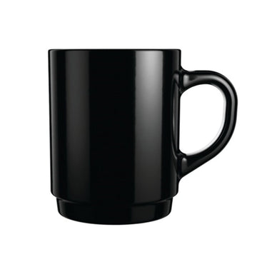 2Pcs Luminarc 250ml Coffee Black Mug