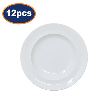 12Pcs Arcoroc 22cm Porcelain Vintage Soup Plate