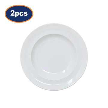 2Pcs Arcoroc 22cm Porcelain Vintage Soup Plate