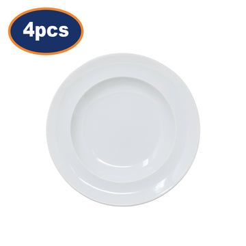 4Pcs Arcoroc 22cm Porcelain Vintage Soup Plate