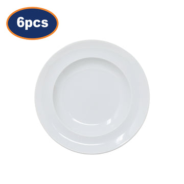 6Pcs Arcoroc 22cm Porcelain Vintage Soup Plate