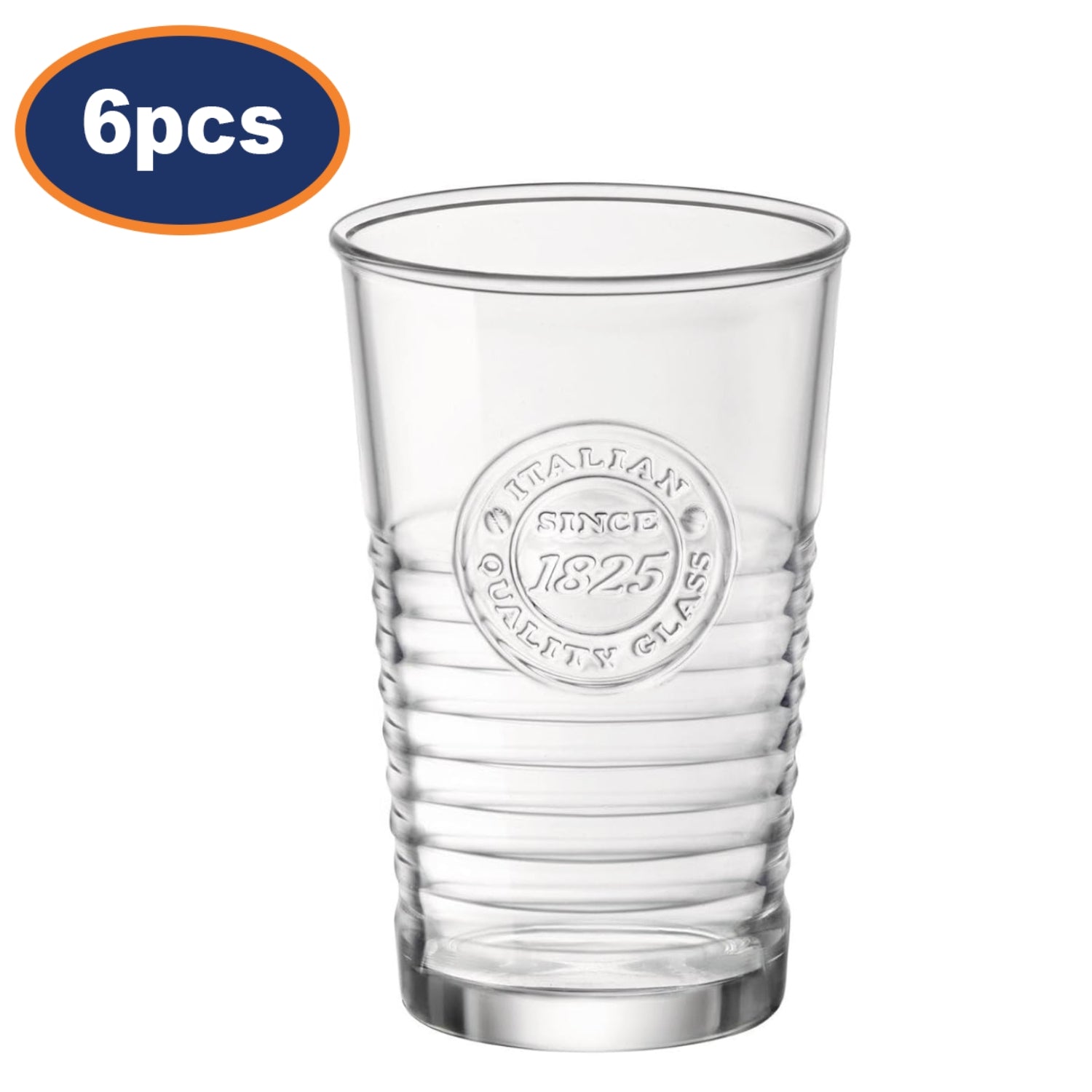 6Pcs Bormioli Rocco 300ml Tumbler Drinking Glass