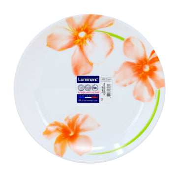 4Pcs Luminarc Sweet Impression 19cm Floral White Dessert Plate