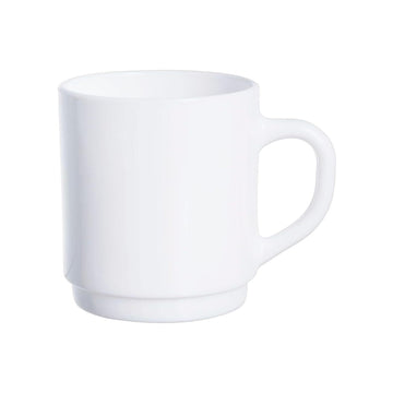 2Pcs Arcoroc 290ml Bock White Mug
