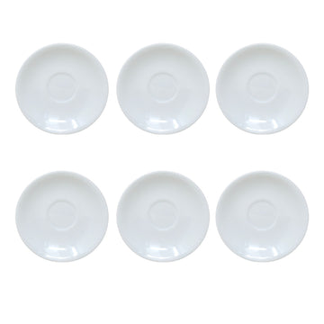6pcs Stacking Cup Saucer Dish Only -14cm