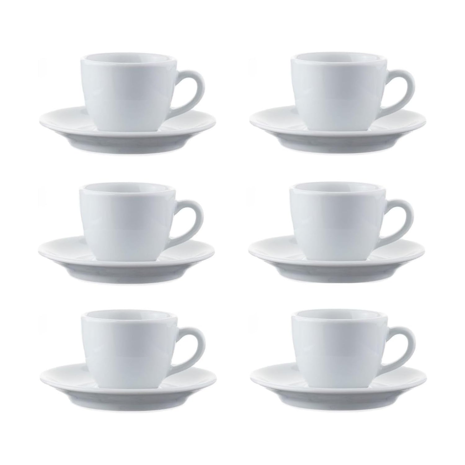 70ml Porcelain White Espresso Cup & Saucer Set