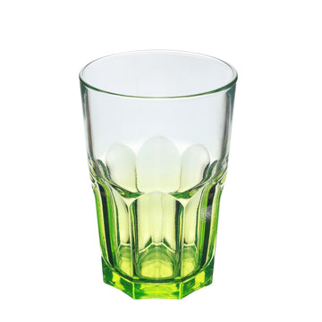 Luminarc 370ml Green Fluted Drinking Glass