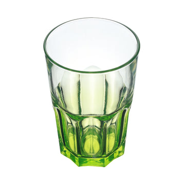 Luminarc 370ml Green Fluted Drinking Glass