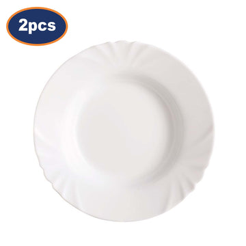 2Pcs Luminarc Cadix 22.5cm Round Soup Plate