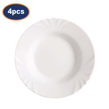 4Pcs Luminarc Cadix 22.5cm Round Soup Plate