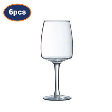 6Pcs Luminarc 240ml Stemmed Wine Glass