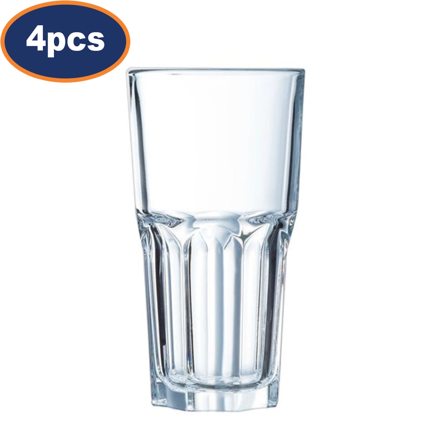 4Pcs Arcoroc Granity 310ml Highball Glass
