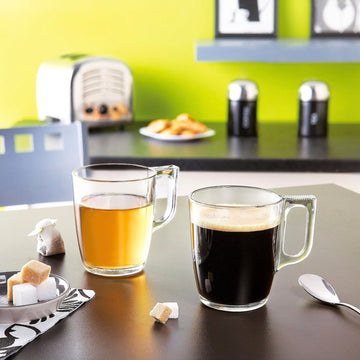 250ml Clear Glass Mugs