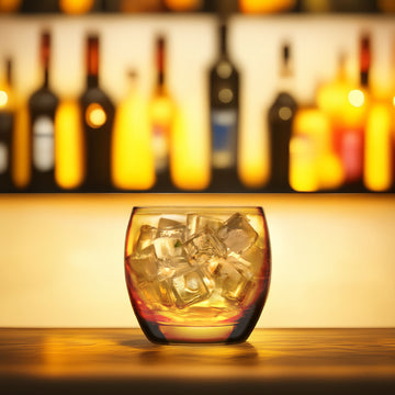 6Pcs 320ml Arcoroc Salto Colour Studio Orange Old Fashioned Glass